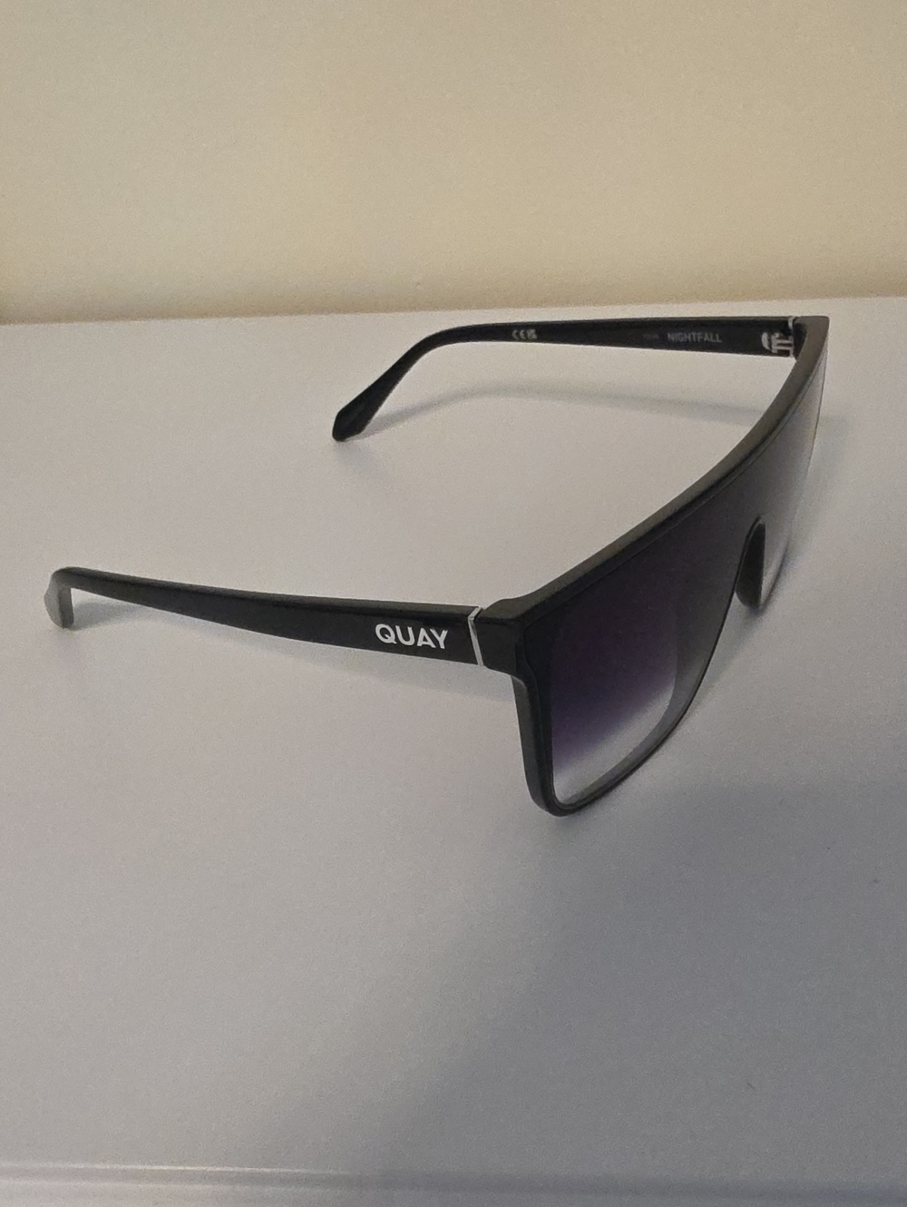 Quay Australia Black Frame with Gradient Smoke Lenses Sunglasses